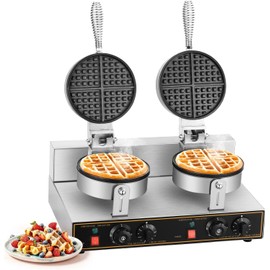 2400W Waffle Maker Electric Double Waffle Irons Nonstick Muffin Machine for Home Restaurant
