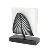 OwlGift Freestanding Modern Napkin Holder with Leaf Design, Tabletop Tissue