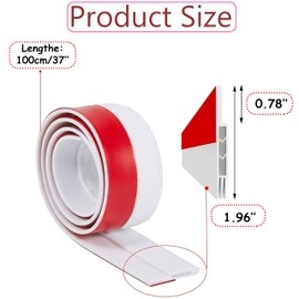 Door Draught Excluder 2 Packs,Door Bottom Seal,Under Door Draft Stopper Seals for Noise Proof and Energy Saving Anti-Collision Strong Weather Stripping