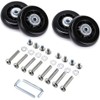 4pcs (40 x 18 mm) Replacement Wheels for Suitcase Rubber