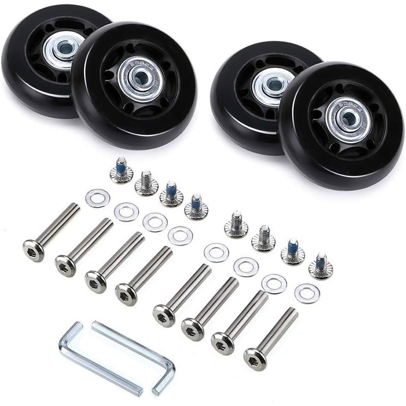 4pcs (40 x 18 mm) Replacement Wheels for Suitcase Rubber