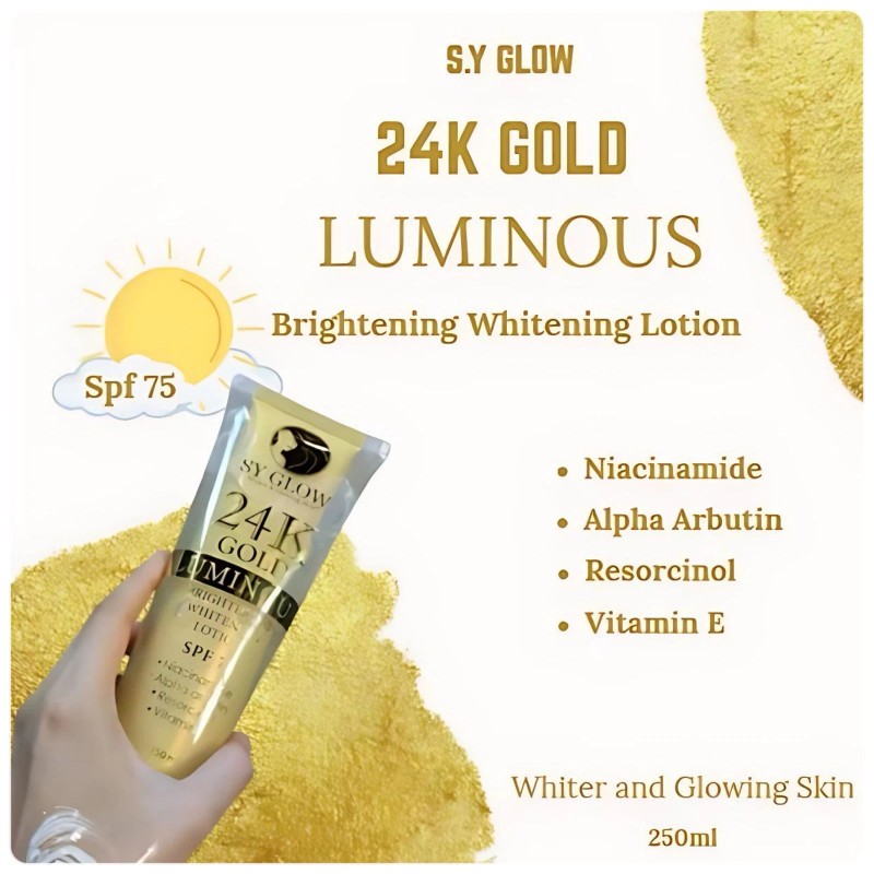 SY Glow GLASS SKIN SET + 24K Gold Luminous Lotion