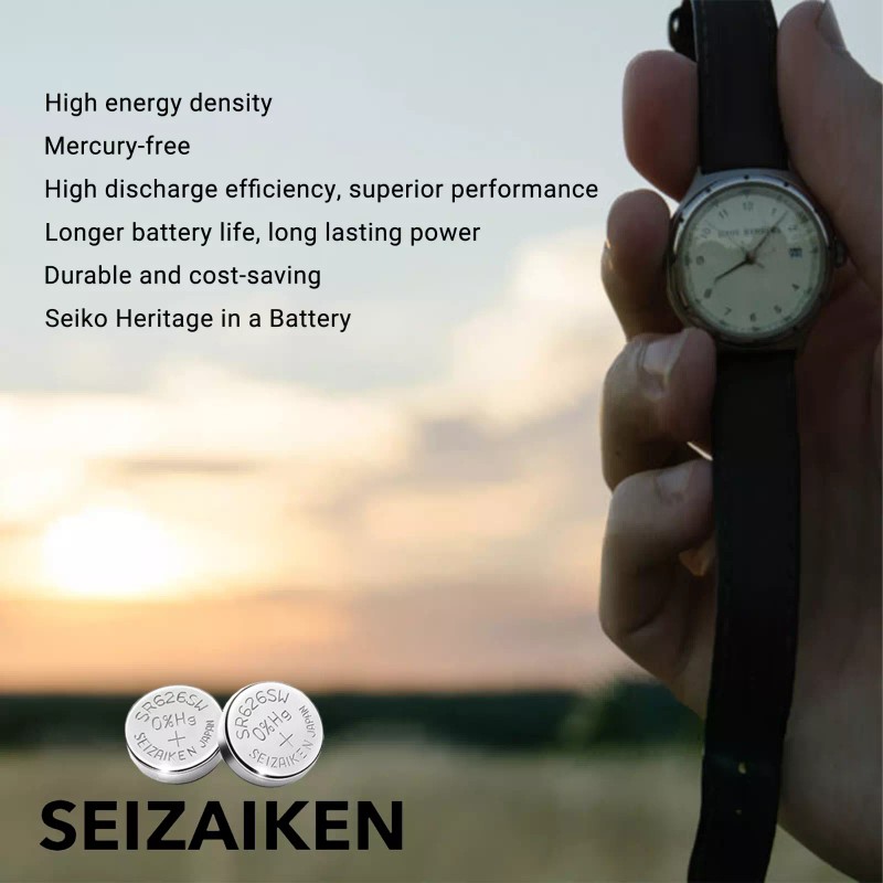 Seizaiken 371 SR920SW 1.55V 0%Hg Silver Oxide Watch Battery -