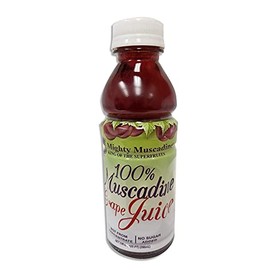 Mighty Muscadine 100% Muscadine SuperFruit Juice Cold Pressed from the Grape and Full of Antioxidants - 10 oz Bottle ( 4 BOTTLES ) )