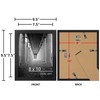 DOAI ART 8x10 Picture Frame,Black 8x10 Picture Frame for Horizontal