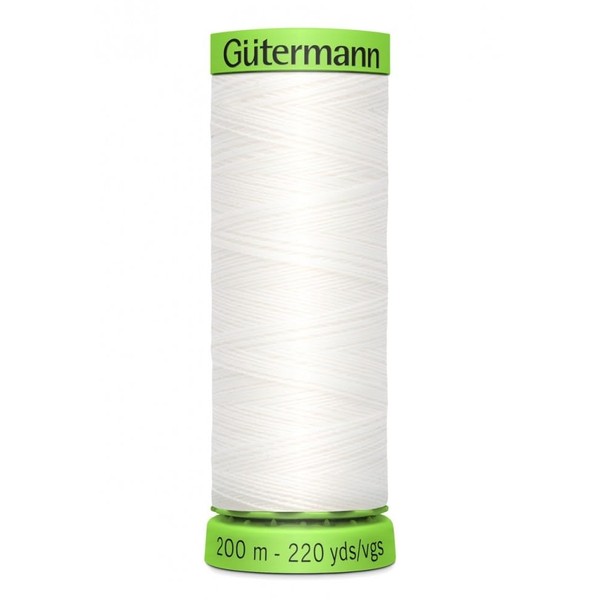 Gutermann Extra Fine Sew All Sewing Thread 200m White 800