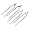 4 pcs Stainless Steel 2 Prongs Harpoon Gig Gaff Hook