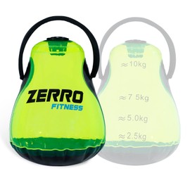 CCLIFE Water Filled Kettlebell Kettle Shaped Water Injection Kettlebell Adjustable Max. 10 kg Green