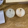 marble apple (small/white)