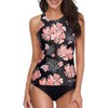 Holipick Traje de baño tankini de dos piezas para mujer,