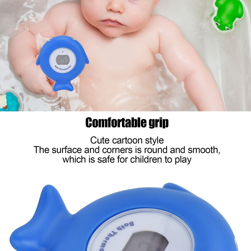 Baby Bath Electronic Thermometer Cute Fish Shaped LCD Shower Temperature