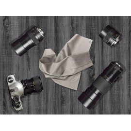 Extra Large Microfibre Cleaning Cloths for Cleaning Camera Lens and TV Screens - 5 Pack of Glasses Cleaner E Cloth – Washable, Non-Scratch, Smudge- and Lint-Free (30cm x 30cm)