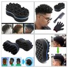 ARJDXDP Pack of 3 Double Side Hair Brush Sponge, Small