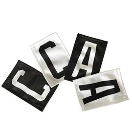 TOP-ON-ICE Jersey Patch -C- -A- Captain Assistant Black C