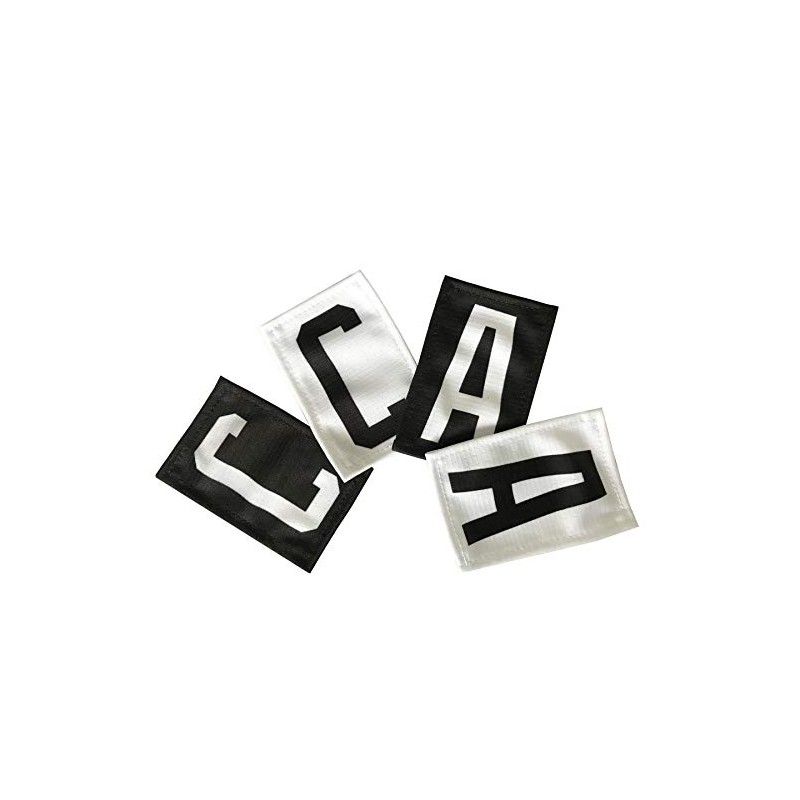 TOP-ON-ICE Jersey Patch -C- -A- Captain Assistant Black C