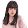 BrightLala hf1780-GRE Wig, Medium, Full Wig, Semi-Long, Women's, Inner Color,