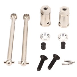 54mm RC Front Wheel Drive Shaft CVD Steel RC Front Drive Axle for Axial Yeti JR 1/18 Replacement Silver