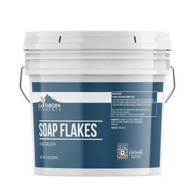 Earthborn Elements Soap Flakes, Homemade Laundry Detergent, Tallow-Based, Unscented (1 Gallon)