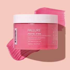 Pallure Color Pigment Refresher Mask, Semi Permanent Hair Color Depositing Conditioner, 8.5 Oz Pastel Pink