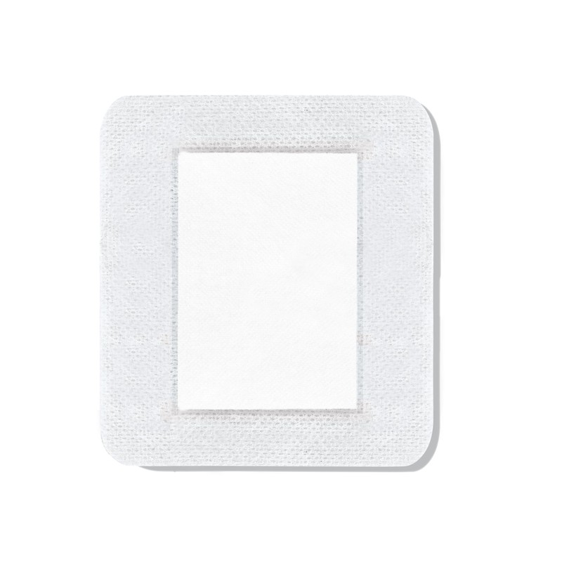 CURAD White Waterproof Adhesive Pads, 4 x 4 inches, 4