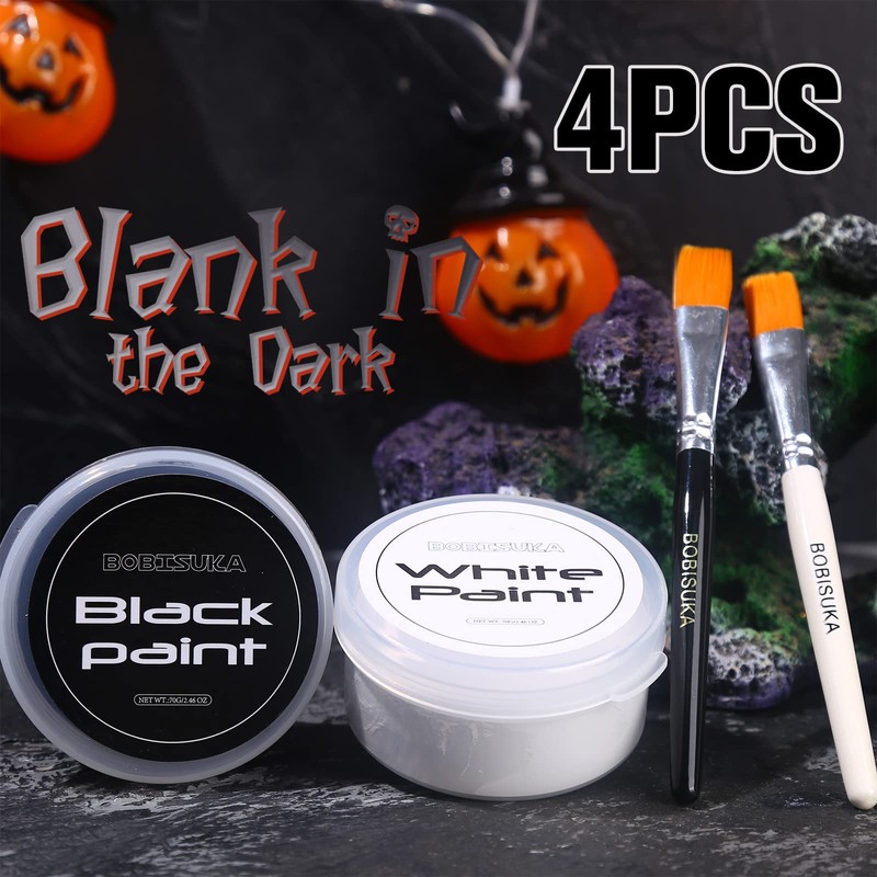 BOBISUKA Body Paints Black (70 g) and White (70 g)