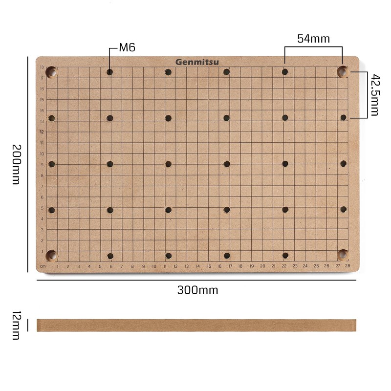 Genmitsu CNC MDF Grid Spoilboard for 3020 CNC Router Machine,