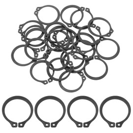 sourcing map 25Pcs 3/4" Internal Retaining Ring Circlip, 65 Mn Spring Steel Internal Circlip Snap Rings C-Clips for Grooved Shafts Studs, Black