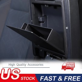 car-attention Armrest Hidden Compartment Privacy Storage Box Black For Toyota Tacoma 2016-2022
