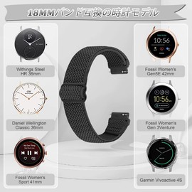 [TumpCez] Elastic Nylon Band Strap 16mm 18mm 19mm 20mm 22mm Watch Band Elastic Quick Release Adjustable Watch Replacement Strap