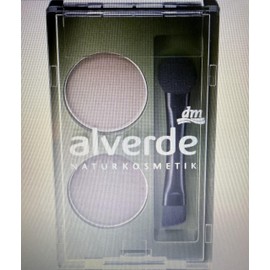 alverde Natural Cosmetics Eyebrow Powder Duo 02 Medium, 1.6 g