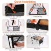 Foldable Camping Table Collapsible Picnic Aluminum Alloy Grill Stand 66LBS
