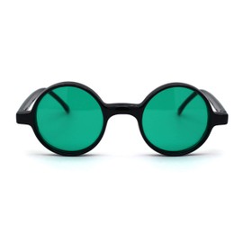 SA106 Wizard Hippie Pimp Color Lens Round Circle Lens Sunglasses Green