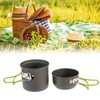 Compact Aluminium Alloy Pot Set Foldable Handgrip with Storage Bag