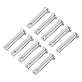 sourcing map Single Hole Fork Bolts 8 mm x 40 mm Flat Head Galvanised Steel Pack of 10