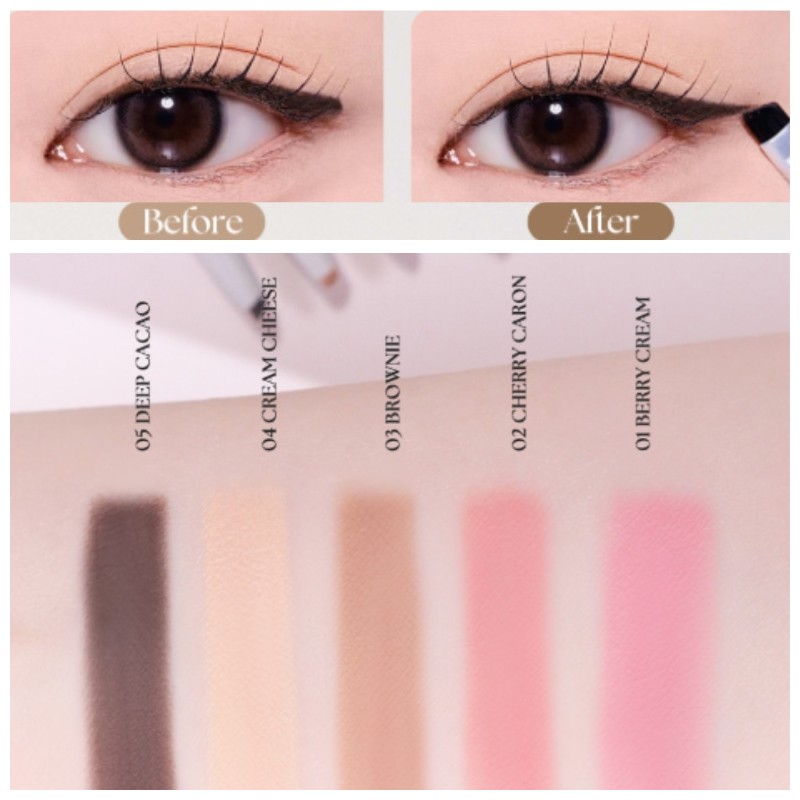 CHIPE Edge Point Slim Eyeliner 0.1g, Color:01 Berry Cream