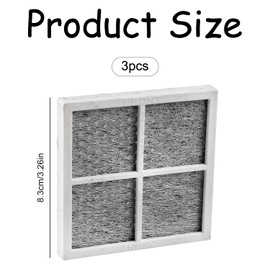 Bojueshaw 3pcs Air Filter Replacement,Fresh Air Filter,Refrigerator Freezer Air Filter Replacement Parts for LG LT120F Accessories