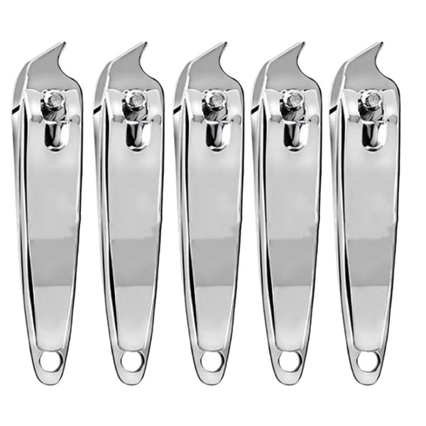 5 Pcs Ultra Sharp Stainless Steel Fingernail ，Nail Clippers for