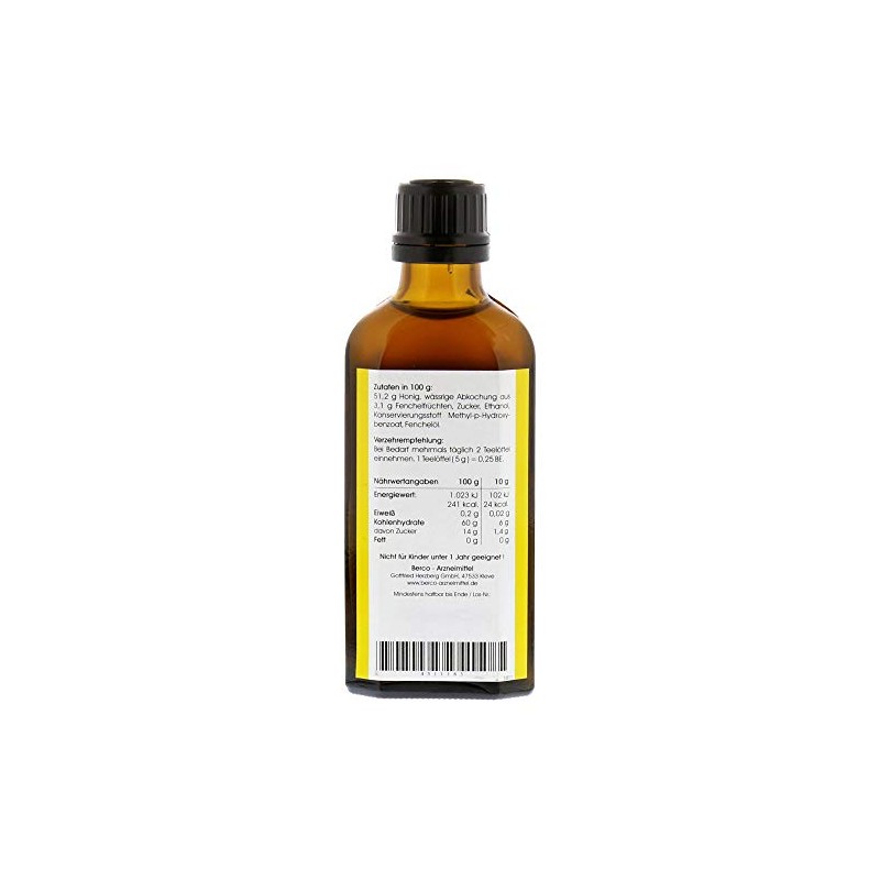 FENCHELSIRUP Berco 100 ml