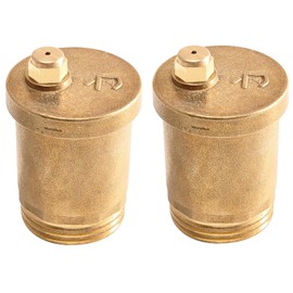 1 Inch Bleed Valve, Pack of 2 Brass Automatic Bleeding Valve, 1 Inch Male Thread, Bleed Outlet Valve for Radiators, Solar Water Heaters, Boilers, Water Tank, Storage Tank
