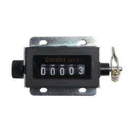 Tiardey Mechanical counter, 5-digit mechanical resettable manual hand pull counter for printing machines and printing machines