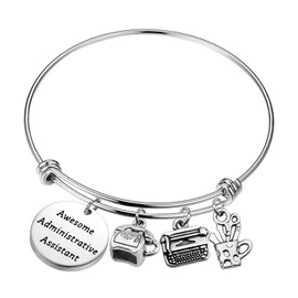 bobauna - Pulsera de Secretario para Asistente administrativo, Regalo de Agradecimiento para Asistente de empleados de Oficina