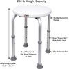 Carex Compact Shower Stool - Adjustable Height Bath Stool and