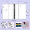 ALKKDPS Budget Binder with Cash Zipper Envelopes, Cute A6 Money