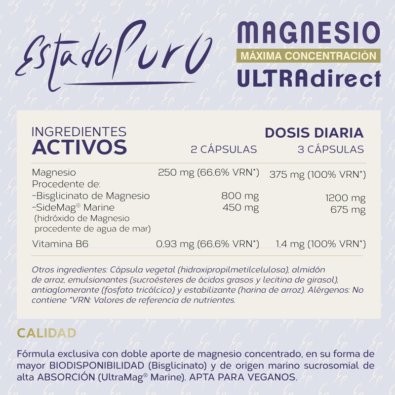 Nutricosmetics Tongil Estado Puro Magnesio 60 Vcaps