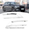 2PCS Front Fog Light Trim Silver Decoration Anti Fading Exterior