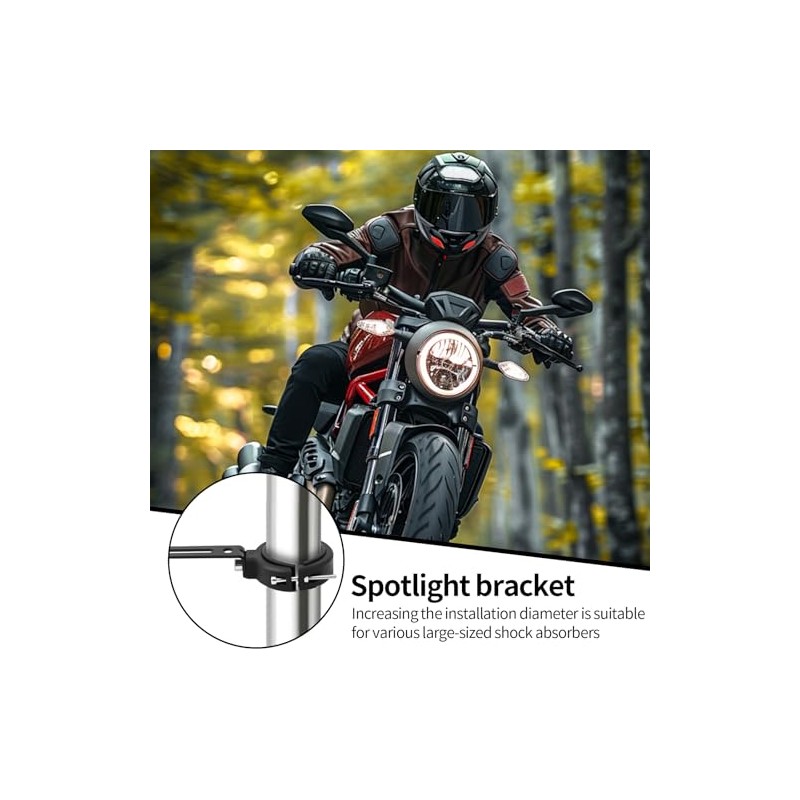 Work Light Bracket Universal 2 Pieces Headlight Mounts Motorcycle 38-60
