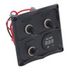 Rocker Switch Panel 3 Gang LED Waterproof DC12V‑24V with Display