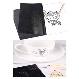 Yesallwas Tracing Paper A4 100 Sheets Black Carbon Paper Transfer Carbon Paper Transfer Single Sided Copy Paper Copy Paper (Black)