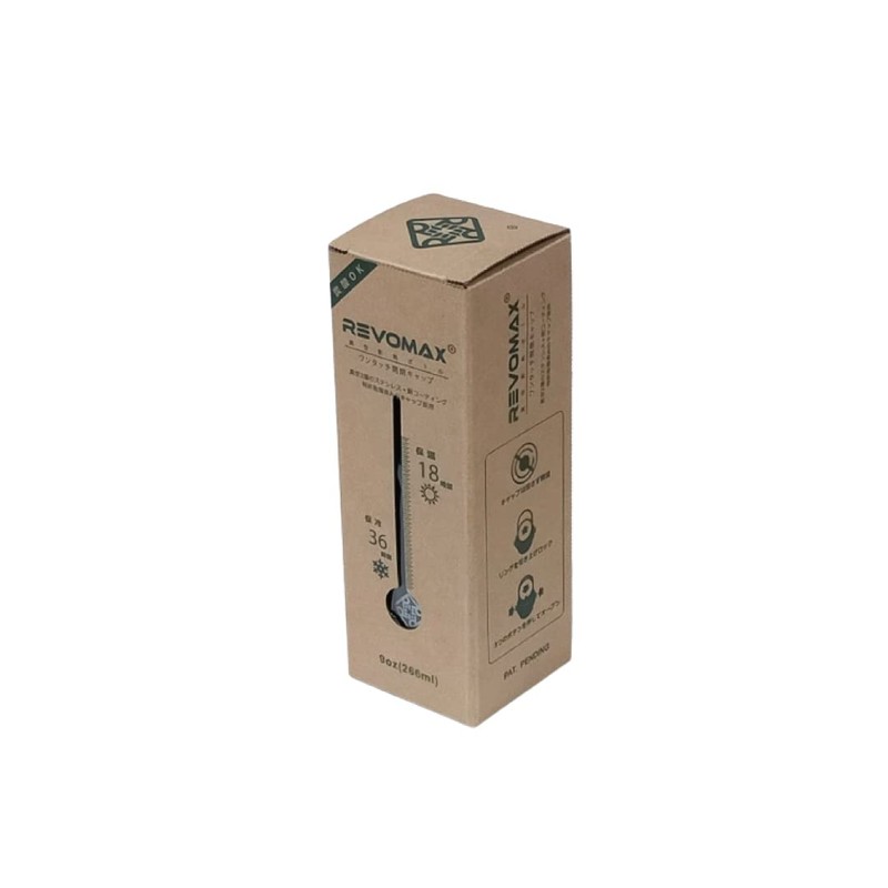 REVOMAX Carbonated Vacuum Insulated Bottle, 9 oz (266 ml), 18