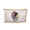 3x5' Illinois Indoor Flag with Pole Hem and Gold Ornamental